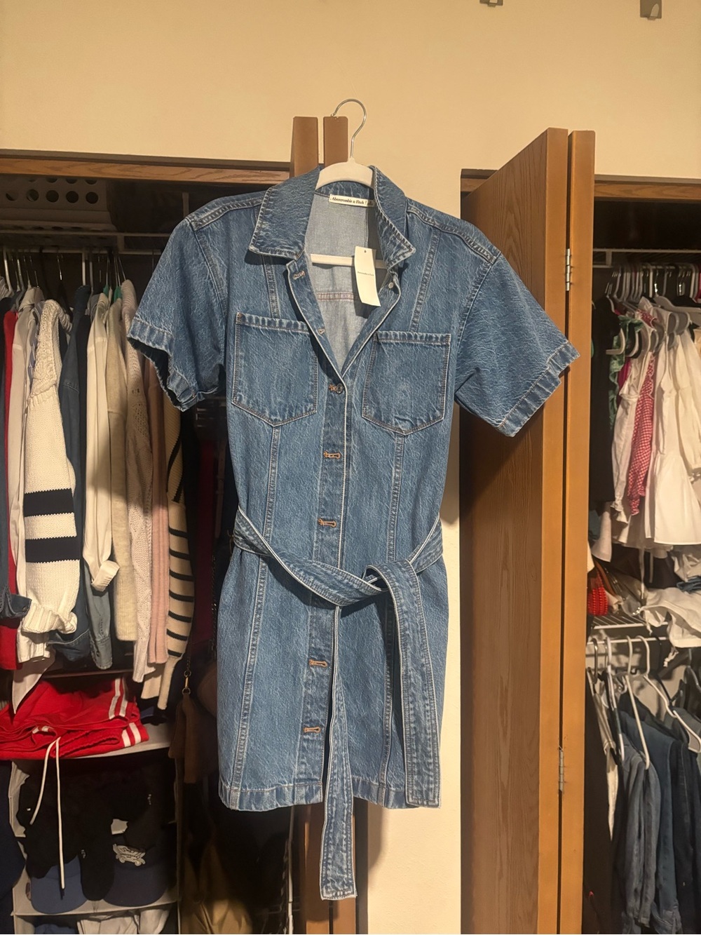 Abercrombie & Fitch Light Blue Denim Jacket